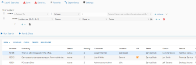  example showing searching for all incidents that are related to at least one task with a status of accepted.