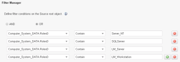 Image of the SCCM Filter Manager.
