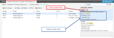 Image of search parameters.