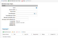A standard user team workspace.