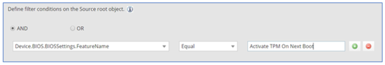 Example of a filter setting that does not work.