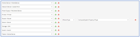 Example of a mapping for the device type of Laptop.