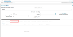 Scheduling Tasks tab of Employee BO