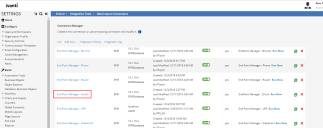 Selecting the End Point Manager - Switch imported package.