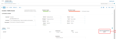 how to open the related items panel