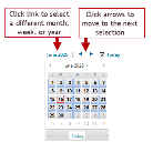 Setting a date in the Project Calendar