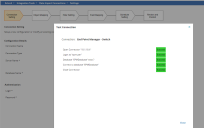 Image of a successful test connection.