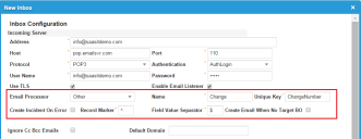 Creating an inbox that creates an incident.