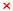 Red "x" icon used to delete a column in the Multisort Column Picker dialog.