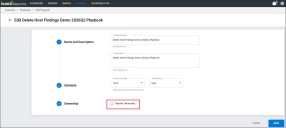 Playbooks Owner Transfer
