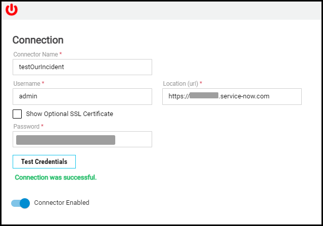 ServiceNow Incident Connector Guide