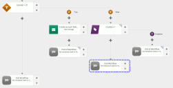 Highlight of the correct 'End Workflow' action to remove.