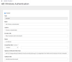 Add Windows Authentication provider as Identity Provider