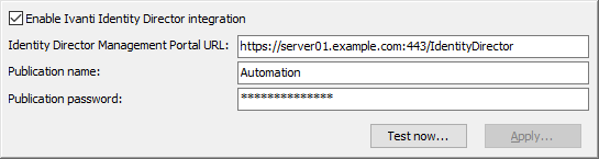 Enable integration in the Automation Console