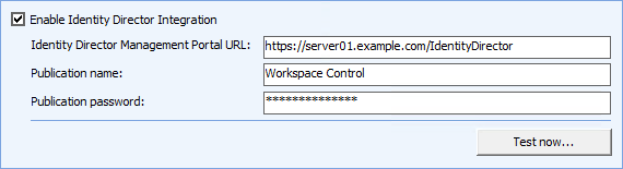 Enable integration in the Workspace Control Console