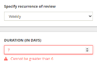 Warning message for Access Certification campaign