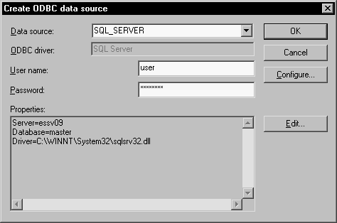 CreateODBCDataSource - Example
