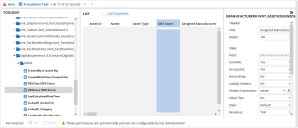 Configuration Console page used for updating the list view in a workspace.