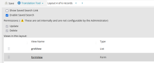 The Form View Editor used to update the layout of a form.