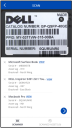 Barcode scanner screen used to scan asset barcodes. Scanned asset details display under the barcode viewer.