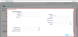 The column header menu showing how Group By This Field is selected to group contract line items under their contracts. 