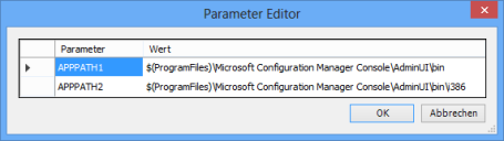 Dialogfeld „Parameter Editor"
