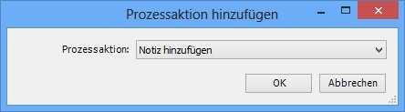 Prozessaktion hinzufügen