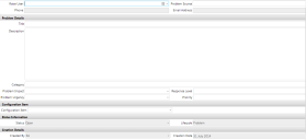 Problem window with fields listed after this image