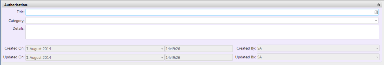 Authorization window