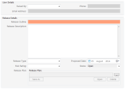 Release Details window