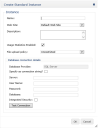 Create Standard Instance dialog