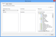 Web Services dialog