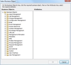Select Business Object dialog