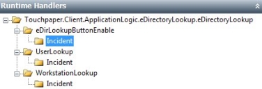 Runtime Handlers tree
