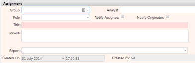 Assignment window