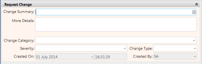 Request Change window