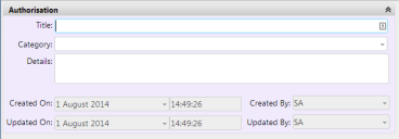 Authorization window