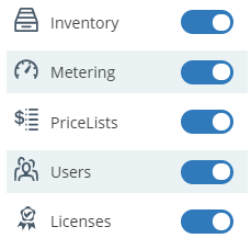 Software Teaching Status page: Data Source Type toggle switches