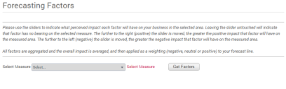 Forecasting Factors page