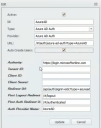 Use the Edit dialog to configure an authentication provider.