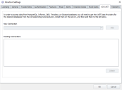 The ADO.NET tab enables you to add a connection to a non-MS SQL database.