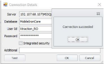 Test your new settings to verify that the connection is working.