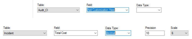 Enter custom field names using an underscore to separate each word in the name.