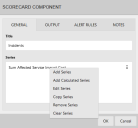 The Scorecard Component dialog is used to configure scorecard components within Xtraction.