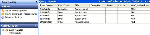 Event Manager component