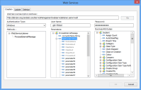 Web Services dialog