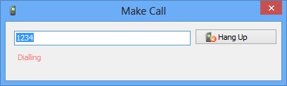 Make Call dialog