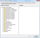 cuadro de diálogo Seleccionar objeto de negocio