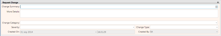Request Change window