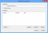 cuadro de diálogo Definición de evento